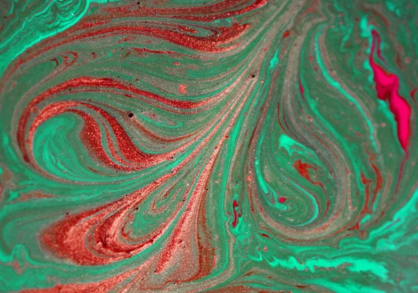 Marmurowe Abstrakcyjne Tło Akrylowe Natura Zielona Marmurkowa Struktura Grafiki Złoty — Zdjęcie stockowe