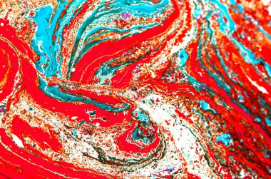 Marbling paper in traditional Turkish style clipart