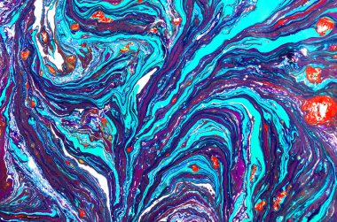 Mermer soyut akrilik zemin. Mermer çizim dokusu. Dalgalanma şablonu. Altın tozu.