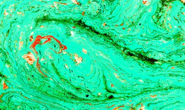 Soyut sıvı desen. Renkli boyalı arka plan. Dekoratif mermer doku.