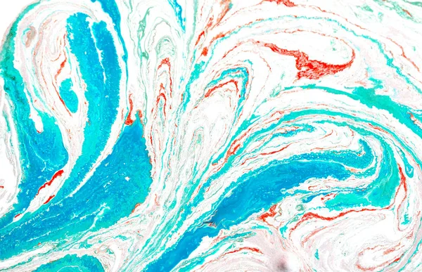 Texture Liquida Blu Oro Sfondo Marmorizzato Disegnato Mano Inchiostro Marmo — Foto Stock