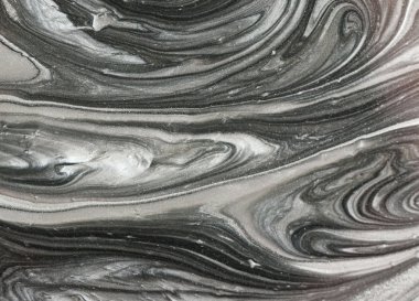 Mavi ve altın sıvı doku. Suluboya elle çizilmiş Ebru illüstrasyon. Mürekkep mermer arka plan.