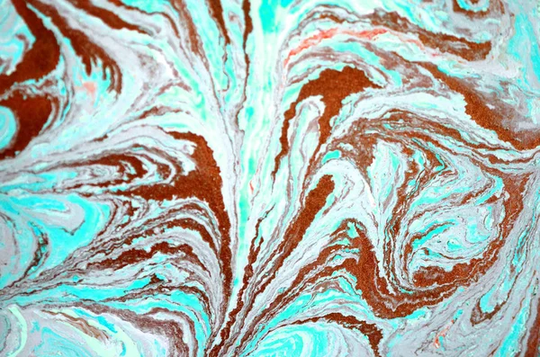 Marmer Abstracte Acryl Achtergrond Marmerende Kunstwerk Textuur Agaat Rimpel Patroon — Stockfoto