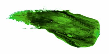 Beyaz kağıt üzerinde kırmızı fırça darbesi