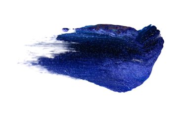 Beyaz kağıt üzerinde kırmızı fırça darbesi