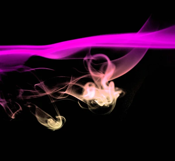 Color Smoke White Background — Stock Photo, Image