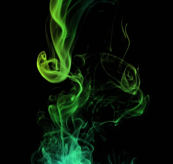 Colorful Smoke White Background Stock Image