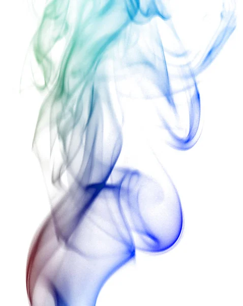 Dusty Color Smoke Isolated White Background — Stock Photo, Image