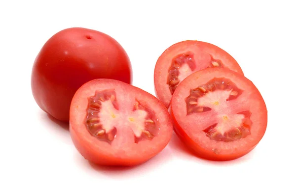 Frische Tomaten Mit Scheiben — Stockfoto