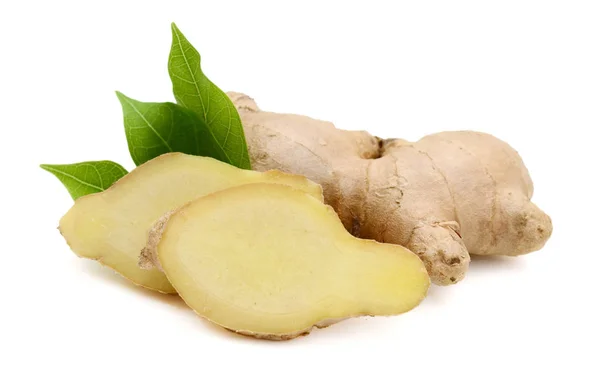 Ginger Root Isolated White Background — Stock Photo, Image