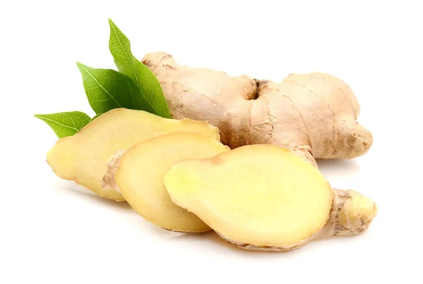 Ginger Root Isolated White Background — Stock Photo, Image