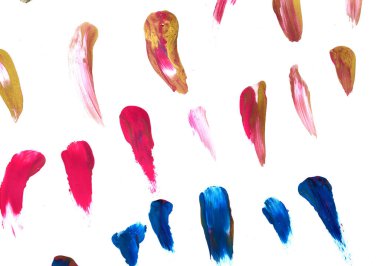 mavi boya fırça konturu