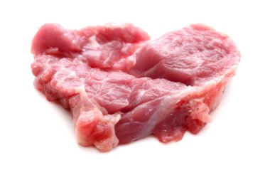 Kırmızı et. Eğil, tahta..