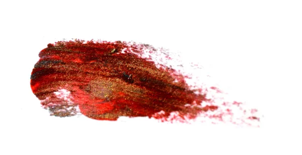 Rouge Couleur Rouge Rouge Lèvres Course Sur Fond Blanc Maquillage — Photo