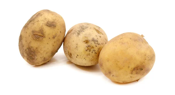 Beyaz Arkaplanda Izole Edilmiş Yeni Patates — Stok fotoğraf