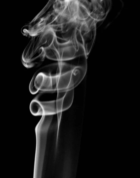Cor Fumaça Fundo Branco — Fotografia de Stock