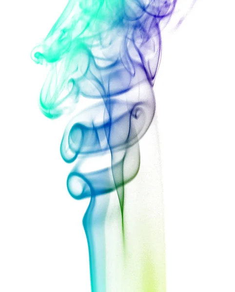 Colorful Rainbow Smoke White — Stock Photo, Image