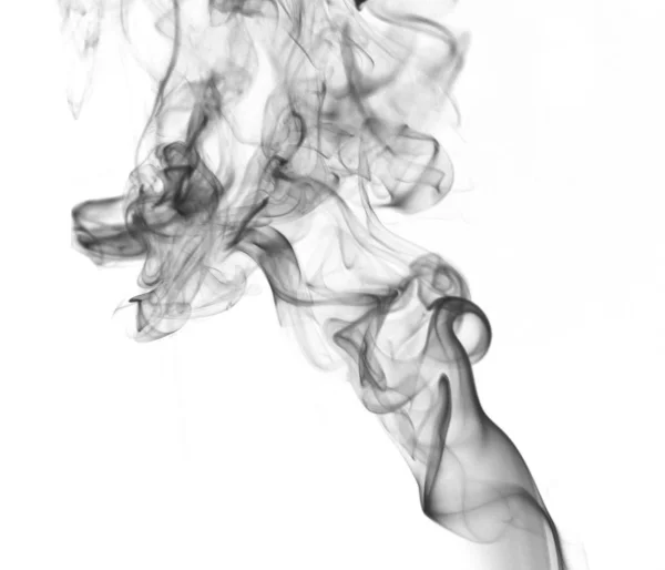 Abstrato Fumo Colorido Sobre Fundo Preto Conceito Escuridão Projeto Fogo — Fotografia de Stock