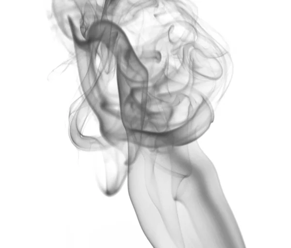 Bunter Rauch Auf Weißem Hintergrund — Stockfoto