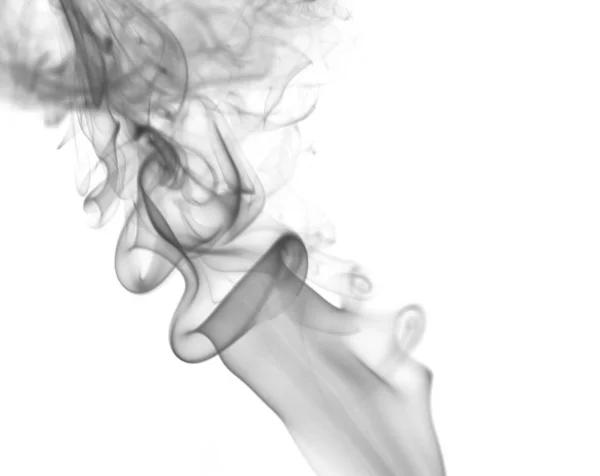 Fumaça Colorida Fundo Branco — Fotografia de Stock