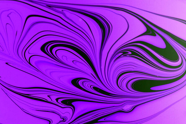 Мраморный абстрактный акриловый фон. Фиолетовая мраморная текстура. Мраморная рябь. 