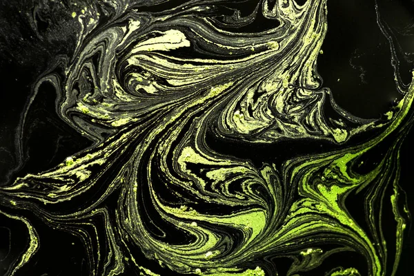 Mármore Abstrato Fundo Acrílico Natureza Verde Marmorização Arte Textura Brilho — Fotografia de Stock