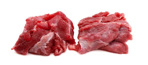 Kangoeroe Steaks Geïsoleerd Een Witte Achtergrond — Stockfoto