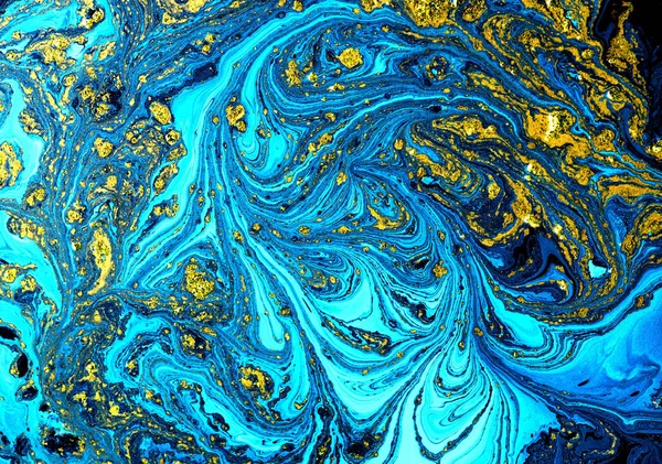 Hand Dras Abstrakt Marmor Textur Handgjorda Med Flytande Färg — Stockfoto