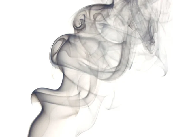 Абстрактный Дым Белом Фоне — стоковое фото