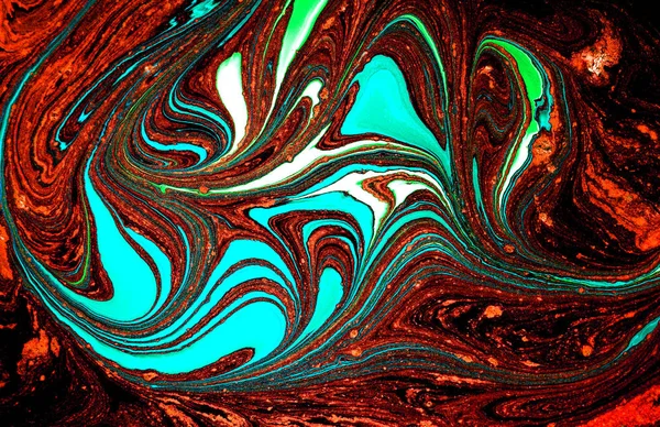 Abstrakta Korallrosa Vit Marmor Textur Akryl Art — Stockfoto