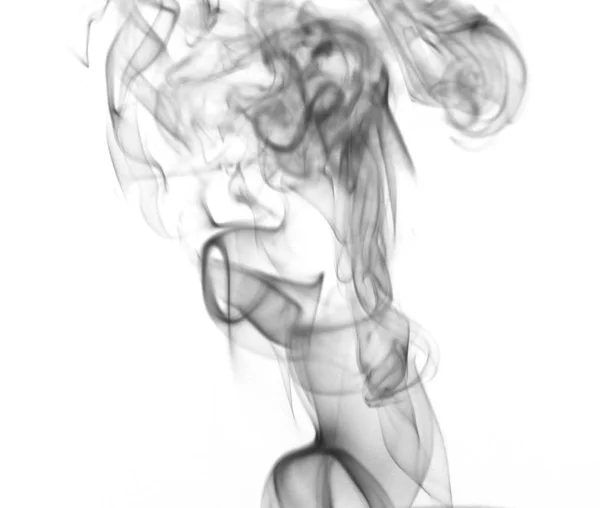 Duhový Barevný Kouř Bílém Listu — Stock fotografie