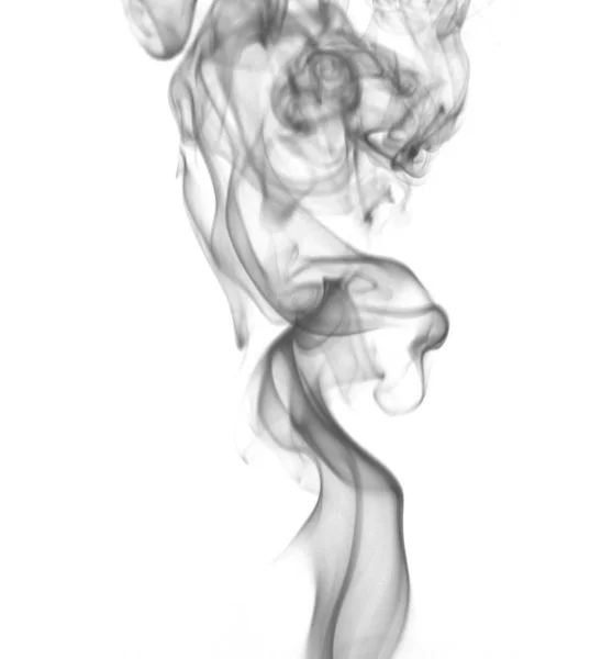 Ουράνιο Τόξο Καπνού Χρώμα Λευκό Φύλλο — Φωτογραφία Αρχείου