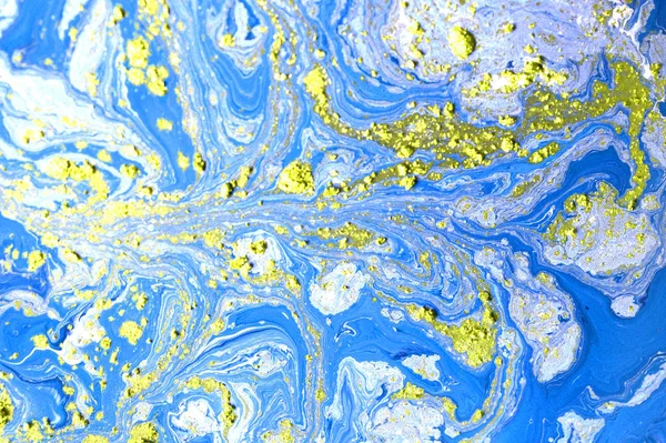 Konstnärliga Textur Med Blå Lila Och Grön Färg Virvlar Ser — Stockfoto