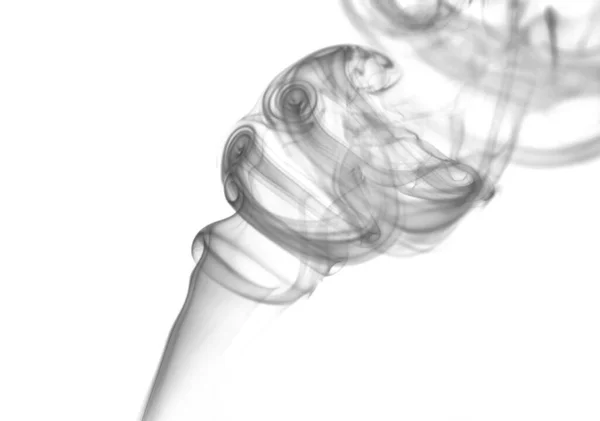 Fumo Sfondo Nero Scuro Primo Piano — Foto Stock