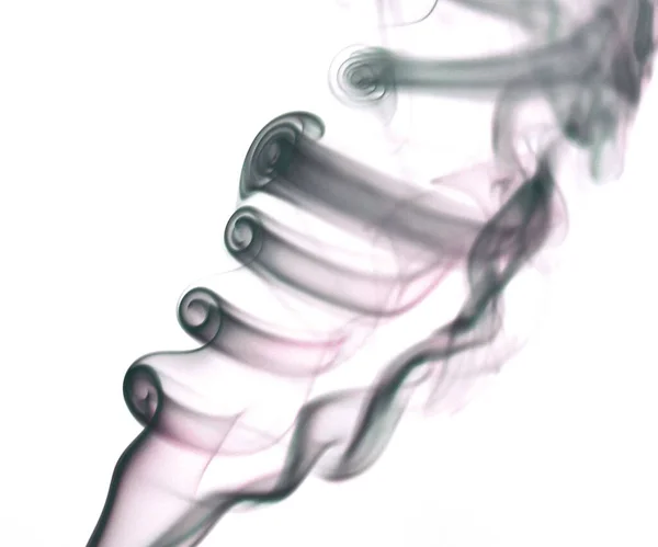 Kouř Černém Pozadí — Stock fotografie