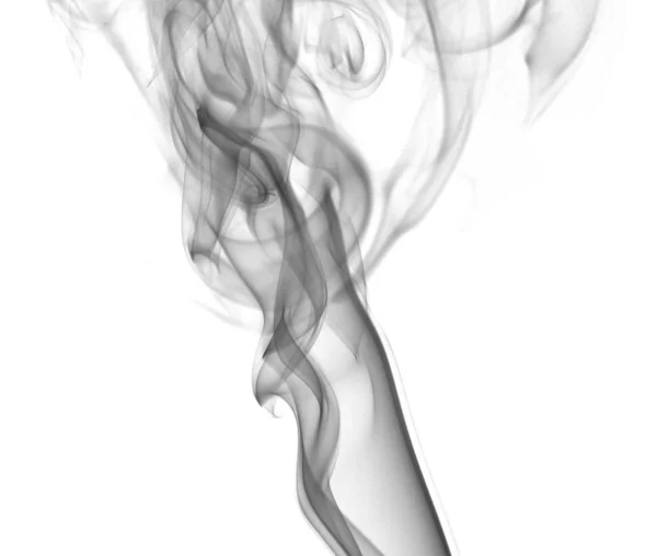 Αφηρημένα Σχήματα Των Καπνών Λευκό — Φωτογραφία Αρχείου