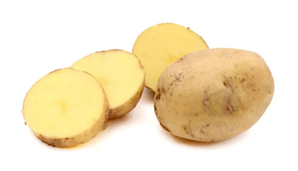 Variedades Batata Kuras Batatas Isoladas Sobre Fundo Branco — Fotografia de Stock