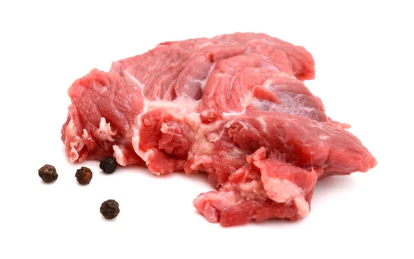 Ribeye Biefstuk Geïsoleerd Witte Achtergrond — Stockfoto