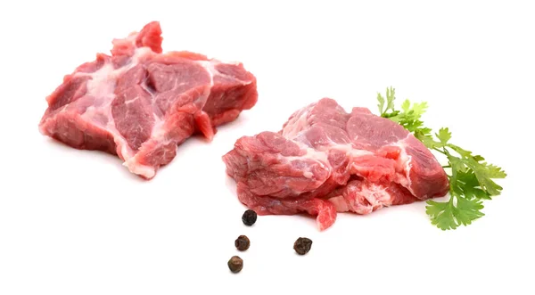 Ribeye Biefstuk Geïsoleerd Witte Achtergrond — Stockfoto