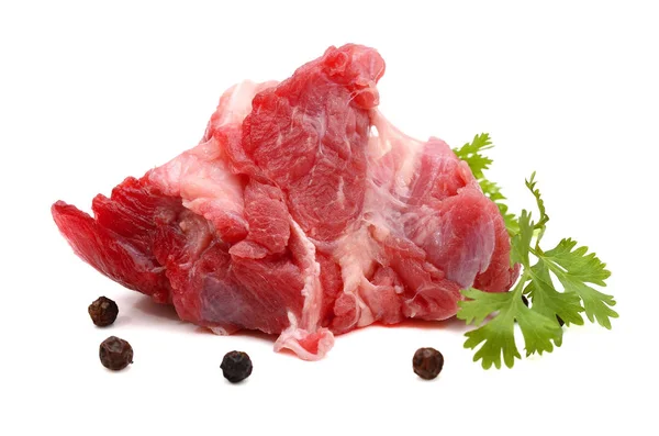 Fresh Raw Meat White Background — Stock Photo, Image