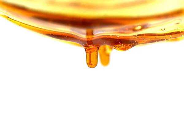 Süße Waben Mit Honig Isoliert Auf Weiß — Stockfoto