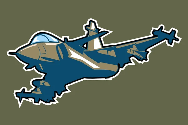 スウェーデンの現代戦闘機ジェットアイコンベクトルイラスト — ストックベクタ
