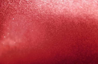 Soyut kırmızı bokeh veya parlak ışık Noel arka planı için
