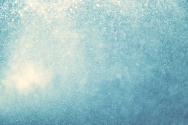 Noel arka plan için mavi soyut bokeh veya parlak ışık