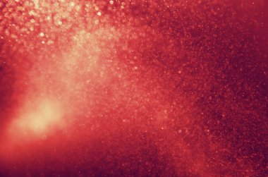 Soyut kırmızı bokeh veya parlak ışık Noel arka planı için