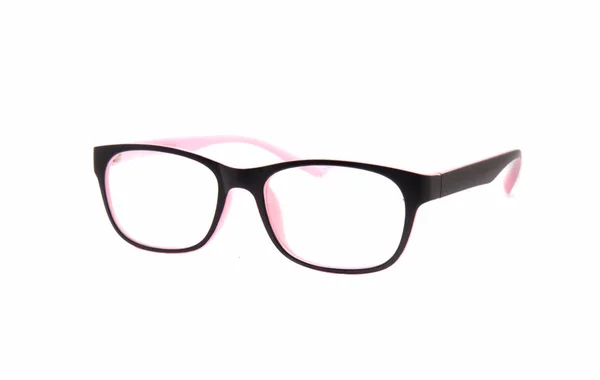 Gafas oculares negras y rosadas aisladas sobre fondo blanco . — Foto de Stock