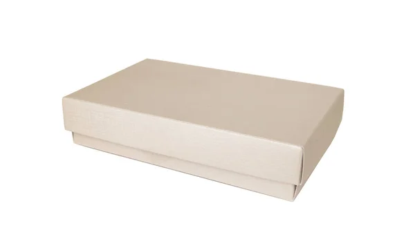 Caja de regalo de papel aislada sobre fondo blanco . —  Fotos de Stock