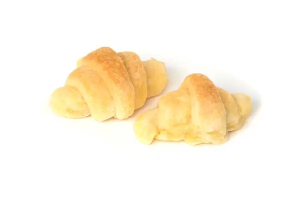 Mini croissant elszigetelt fehér background. — Stock Fotó
