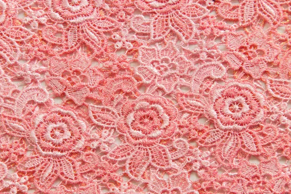 Pink lace on white background. No any trademark or restrict matter in this photo.