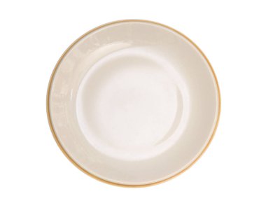 Boş levha izole kırpma yolu bir beyaz arka plan üzerinde.